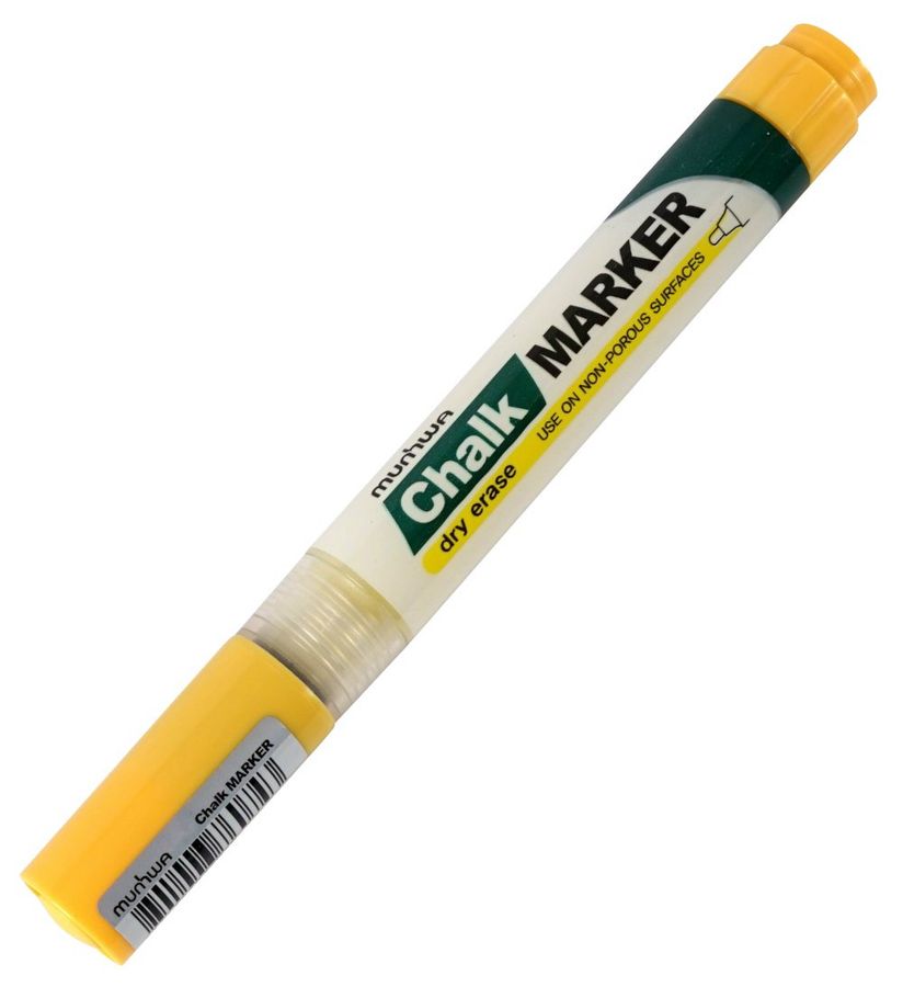 Маркер меловой Chalk Marker 3мм желтый CM-08