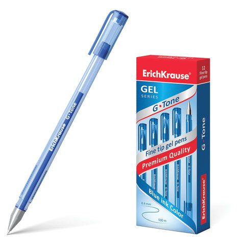Ручка гелевая ЕК G-Tone синяя 0,5мм 17809