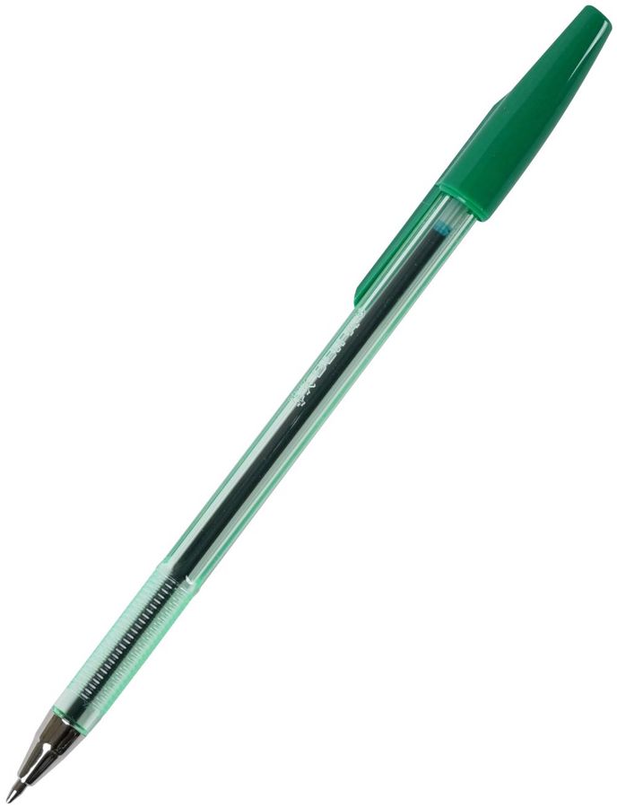 Ручка шариковая 927 зеленая 0,4мм мет.нак. BE-AA927 з