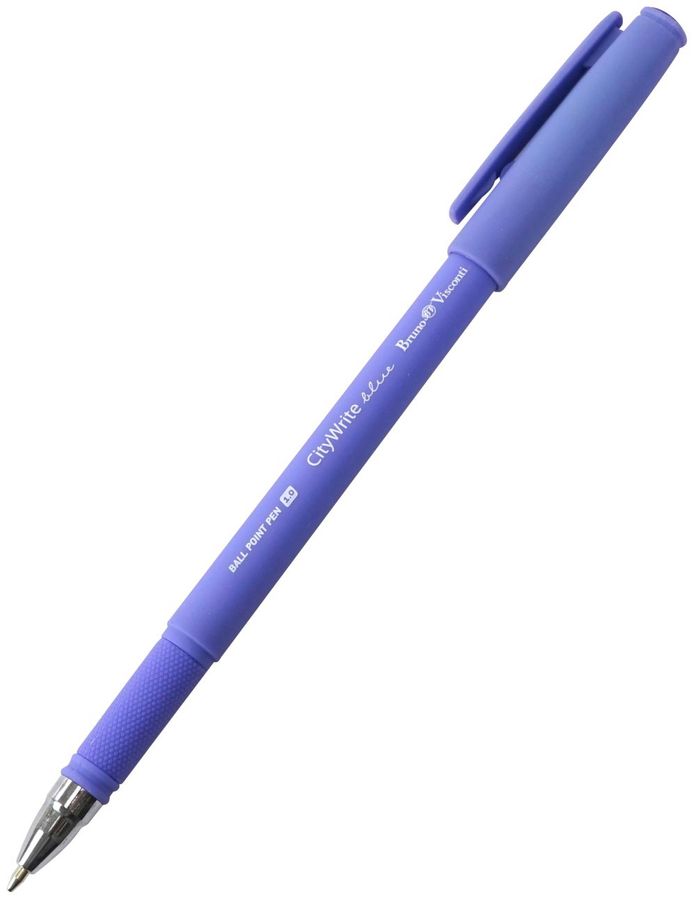 Ручка шариковая CityWrite.Joy синяя 1мм Масляная основа корпус ассорти 20-0057