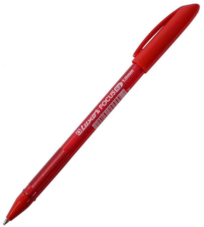 Ручка шариковая Focus Icy 1мм красная 1763