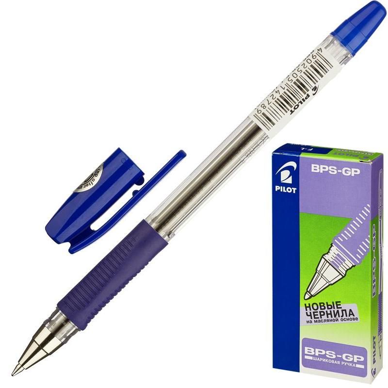 Ручка шариковая Fine синяя 0,7мм рез.держ. BPS-GP-F-L