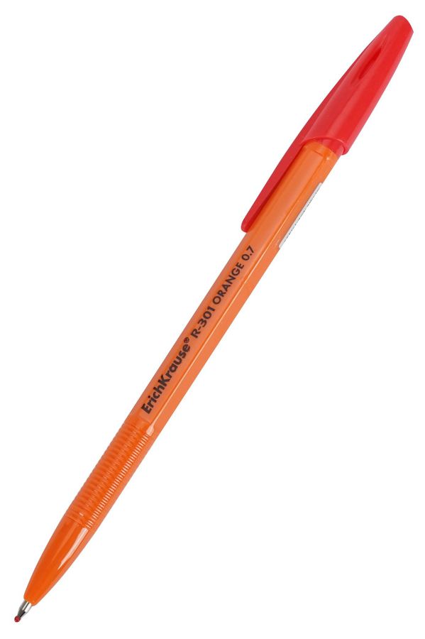 Ручка шариковая ЕК R-301 Orange Stick 0,7мм красная 43196