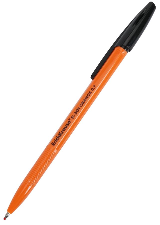 Ручка шариковая ЕК R-301 Orange Stick 0,7мм черная 43195