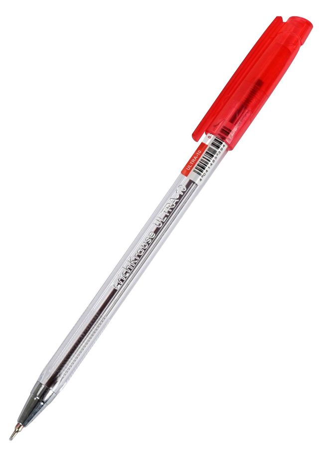 Ручка шариковая ЕК Ultra L-10 красная игольчат.стержень 39433