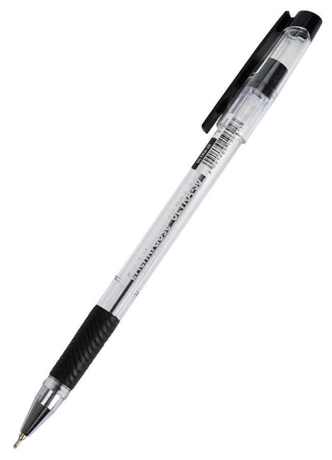 Ручка шариковая ЕК Ultra L-30 черная 0,6мм рез.держ. игол.стер. 19614