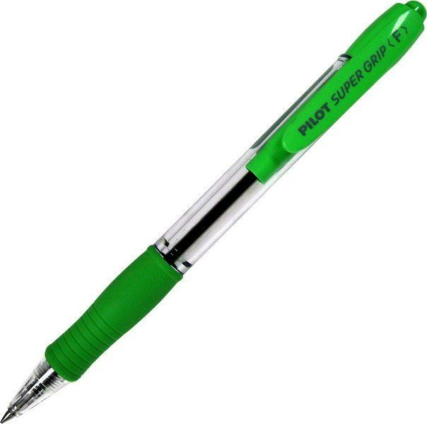 Ручка шариковая автоматическая Super Grip Fine синяя 0,7мм салат.корп.рез.д BPGP-10R-F-SG
