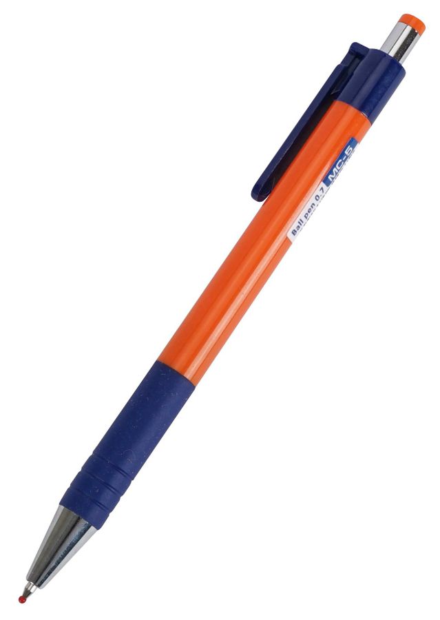 Ручка шариковая автоматическая ЕК MC-5 синяя 0,7мм резин.держ. 31067