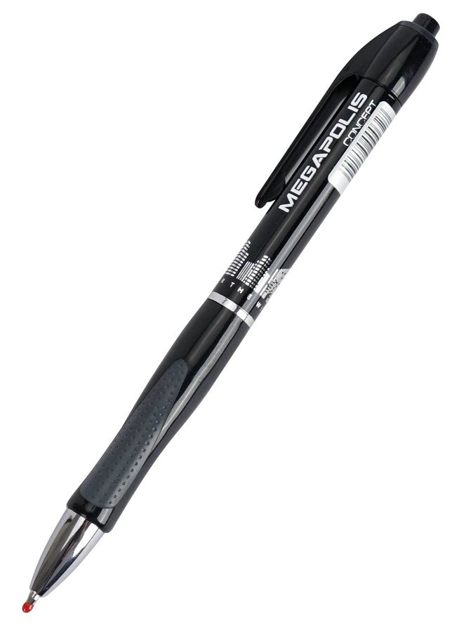 Ручка шариковая автоматическая ЕК Megapolis Concept черная 0,7мм резин.держ. 32