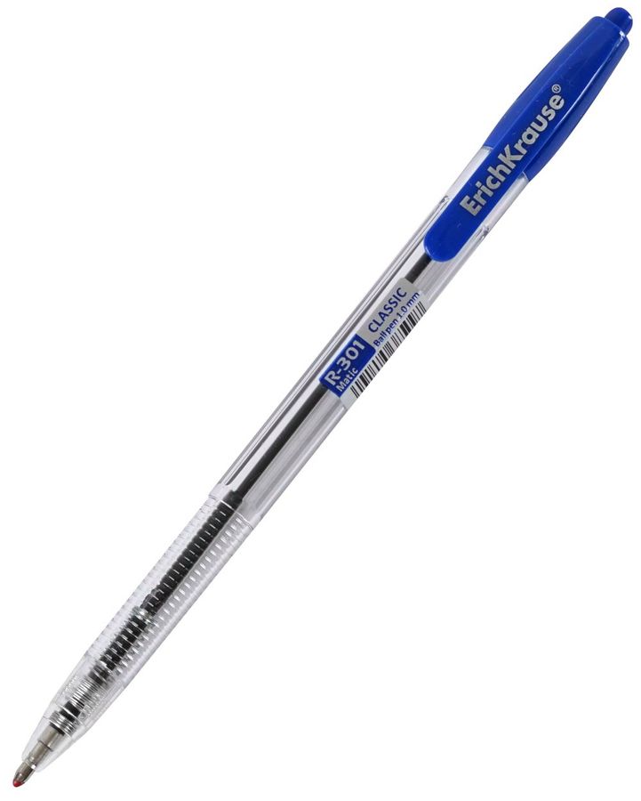 Ручка шариковая автоматическая ЕК R 301 синяя Matic 1мм 38509