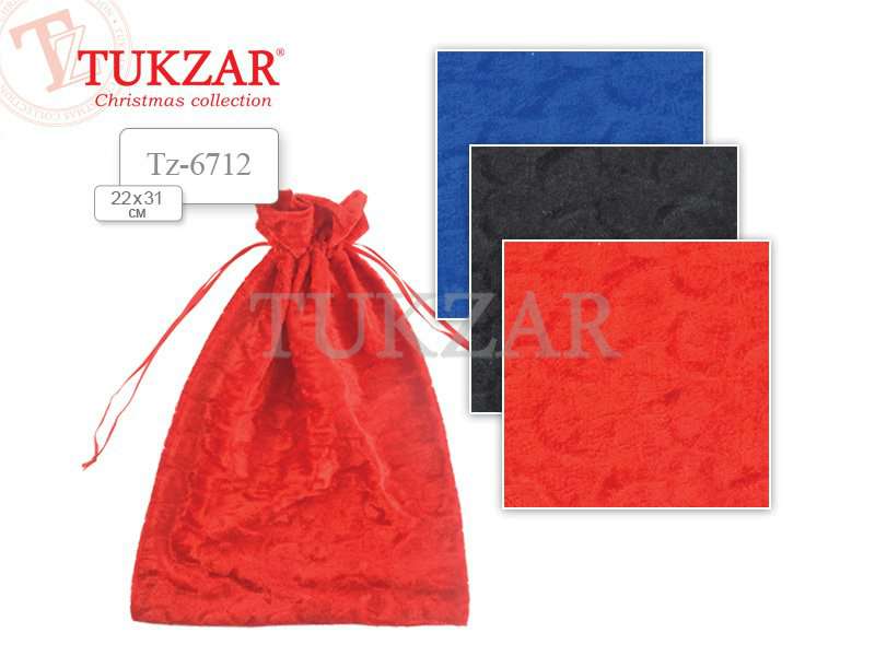 TUKZAR Мешок подарочный текстильный 220*310 TZ 6712 бархатный