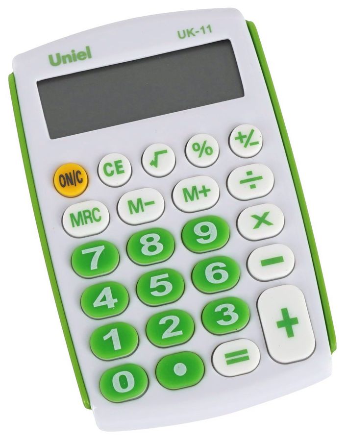 Калькулятор карманный 8 разряд. зеленый UK-11G