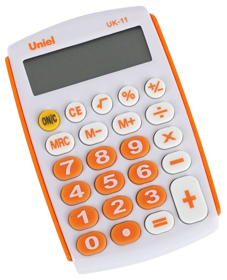 Калькулятор карманный 8 разряд. оранжевый UK-11O