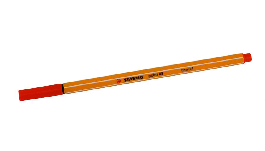 Ручка капилярная point светло-красная 0,4мм 88 48