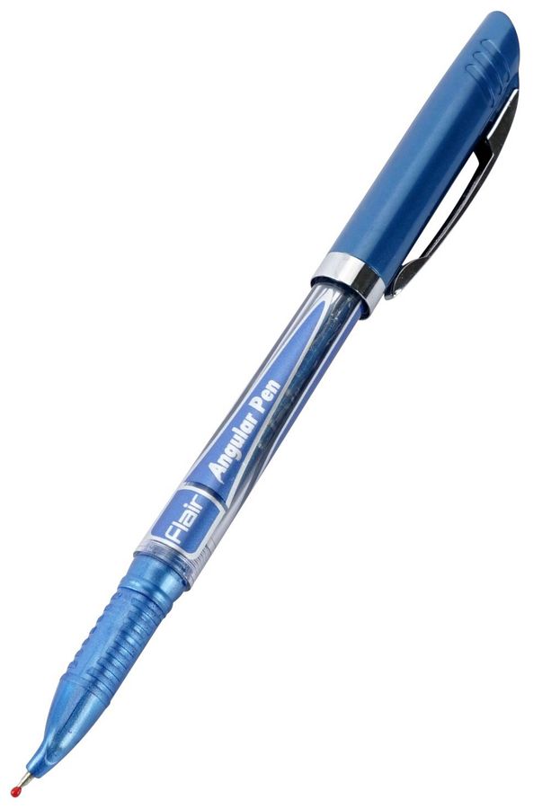 Ручка шариковая синяя д левшей Angular пластик F-888 син.
