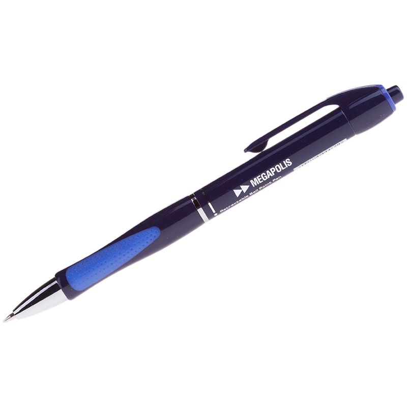Ручка шариковая автоматическая ЕК Megapolis Concept синяя 0,7мм резин.держ. 31
