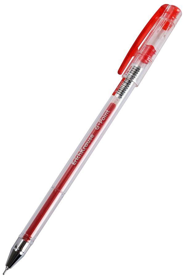 Ручка гелевая ЕК G-Point красная 0,38мм игол.стерж. 17629