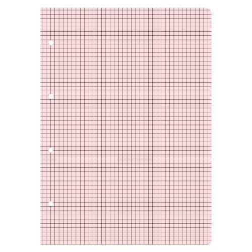 Блок сменный для тетрадей А5 50 листов в клетку Розовый, (Вид 1) блок: 70 г кв.м, 7-50-472 01