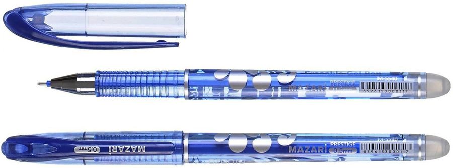 Ручка гелевая синяя Prestige cтираемая 0,5 игольч.стерж. термо M-5540C-70