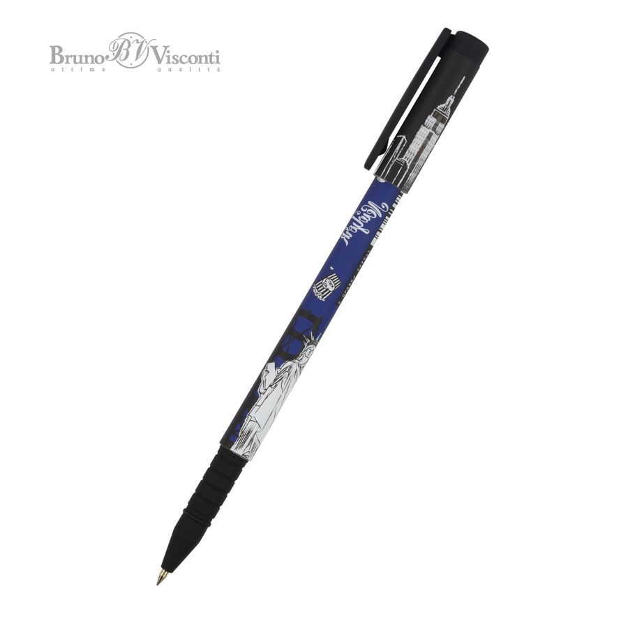 Ручка шариковая синяя FunWrite FunWrite Нью - йорк 0,5мм 20-0212 80