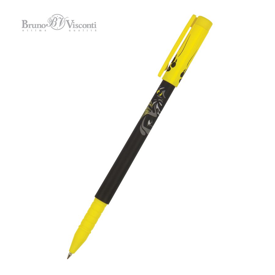 Ручка шариковая синяя FunWrite Черная пантера 0,5мм 20-0212 47