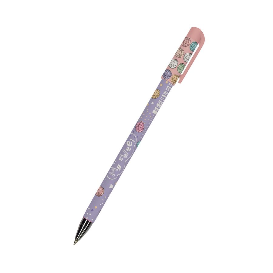 Ручка шариковая синяя HappyWrite. Зефирки 0,5мм 20-0215 28