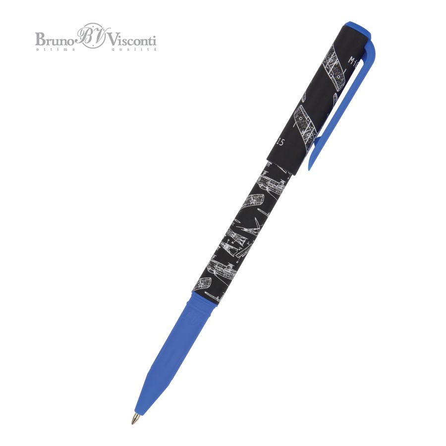 Ручка шариковая синяя PrimeWrite ГАЗЕТА-3 0,7мм 20-0293 11