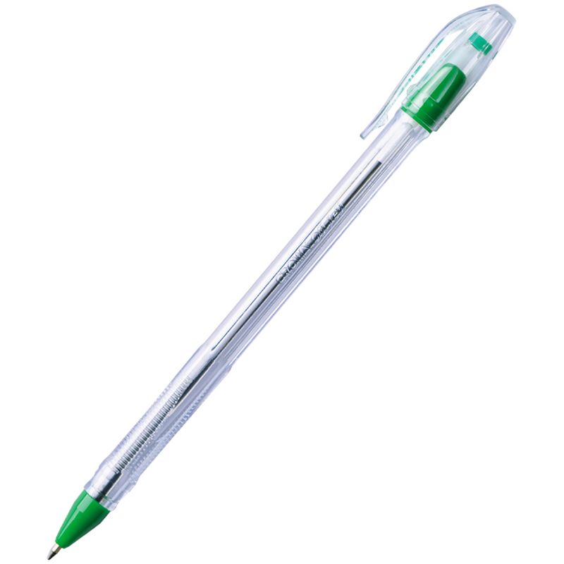 Ручка шариковая зеленая 0,7мм масл.осн. Crown OJ-500B