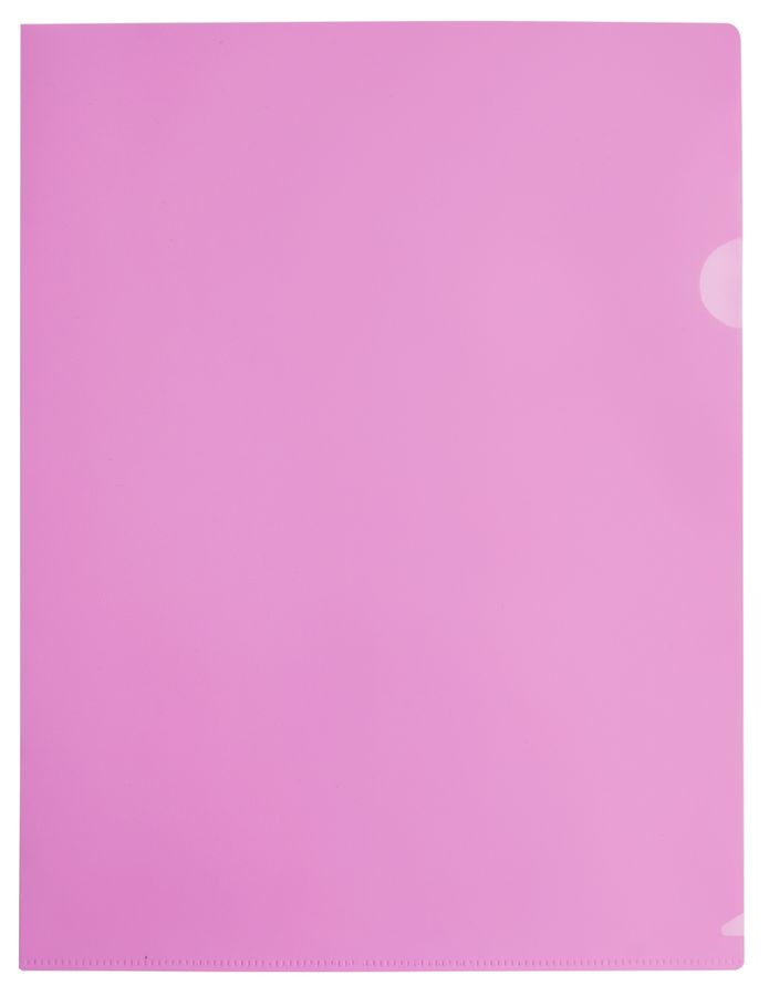 Папка-уголок А4 Pastel 0.18мм розовый БЮРОКРАТ EPAST/PINK