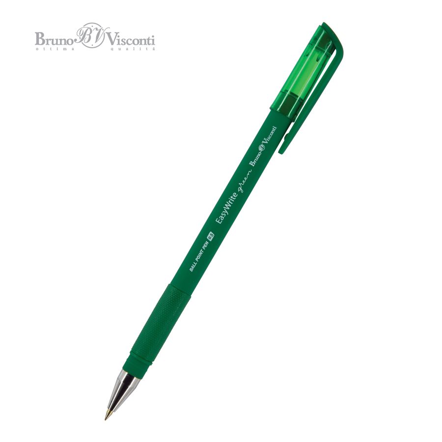 Ручка шариковая EasyWrite. Green зеленая 0,5мм BRUNO VISCONTI 20-0127
