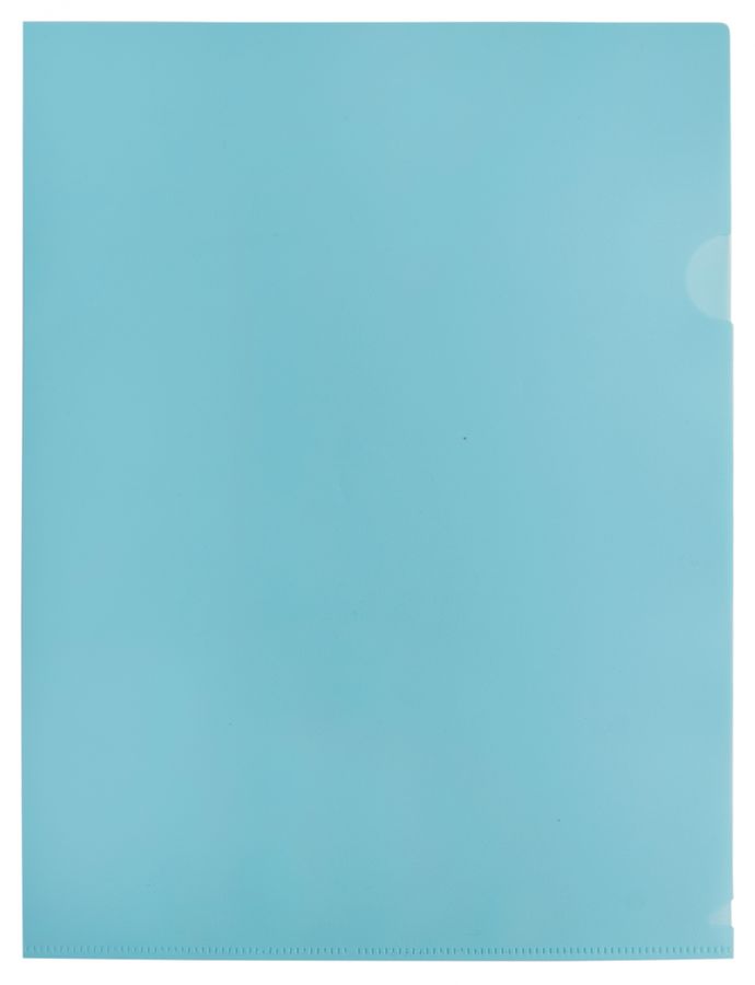 Папка-уголок А4 Pastel 0.18мм голубой БЮРОКРАТ EPAST/BLUE