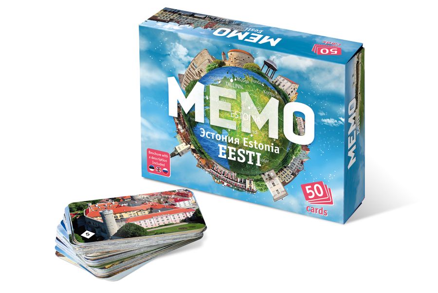 Игра настольная Мемо Эстония В комплекте 3 книги: русский, эстонский, английский