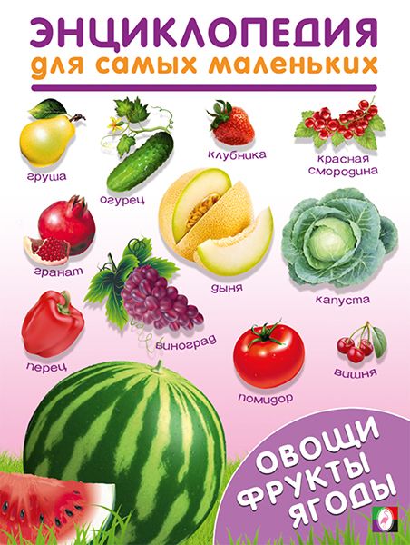 Овощи, фрукты, ягоды. Энциклопедия для самых маленьких | Автор не указан