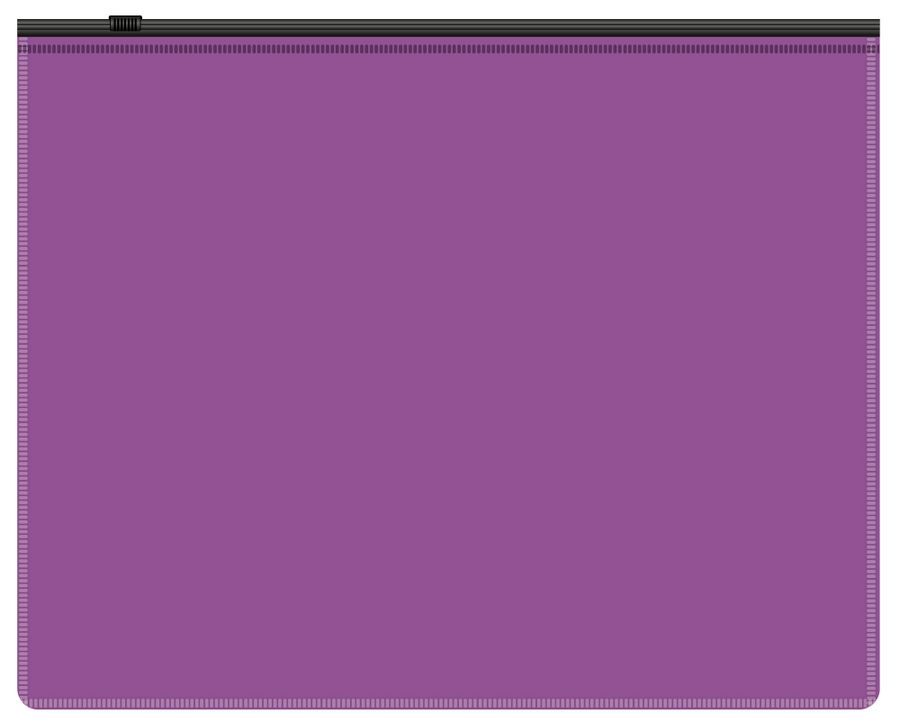 Папка на молнии ZIP А5 пл.0,15мм фиолетовый БЮРОКРАТ BPM5AVIOBL