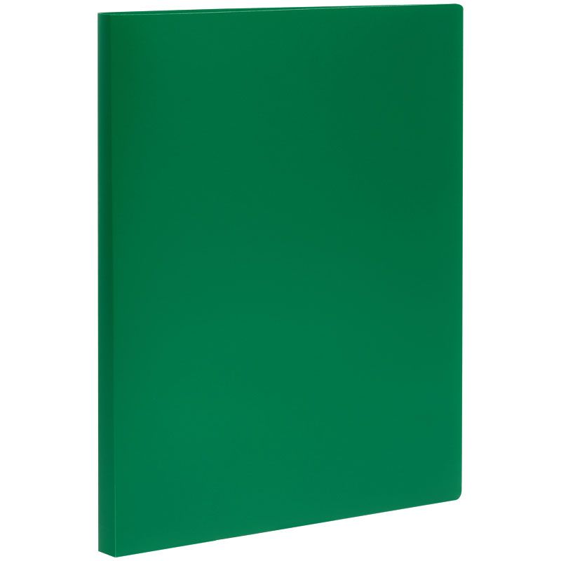 Папка с зажимом А4 14мм зеленая пластик СТАММ ММ-32218