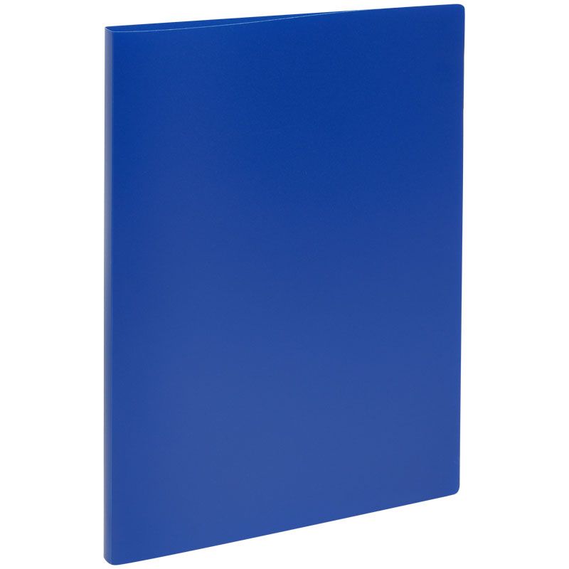 Папка с зажимом А4 14мм синяя пластик СТАММ ММ-32217