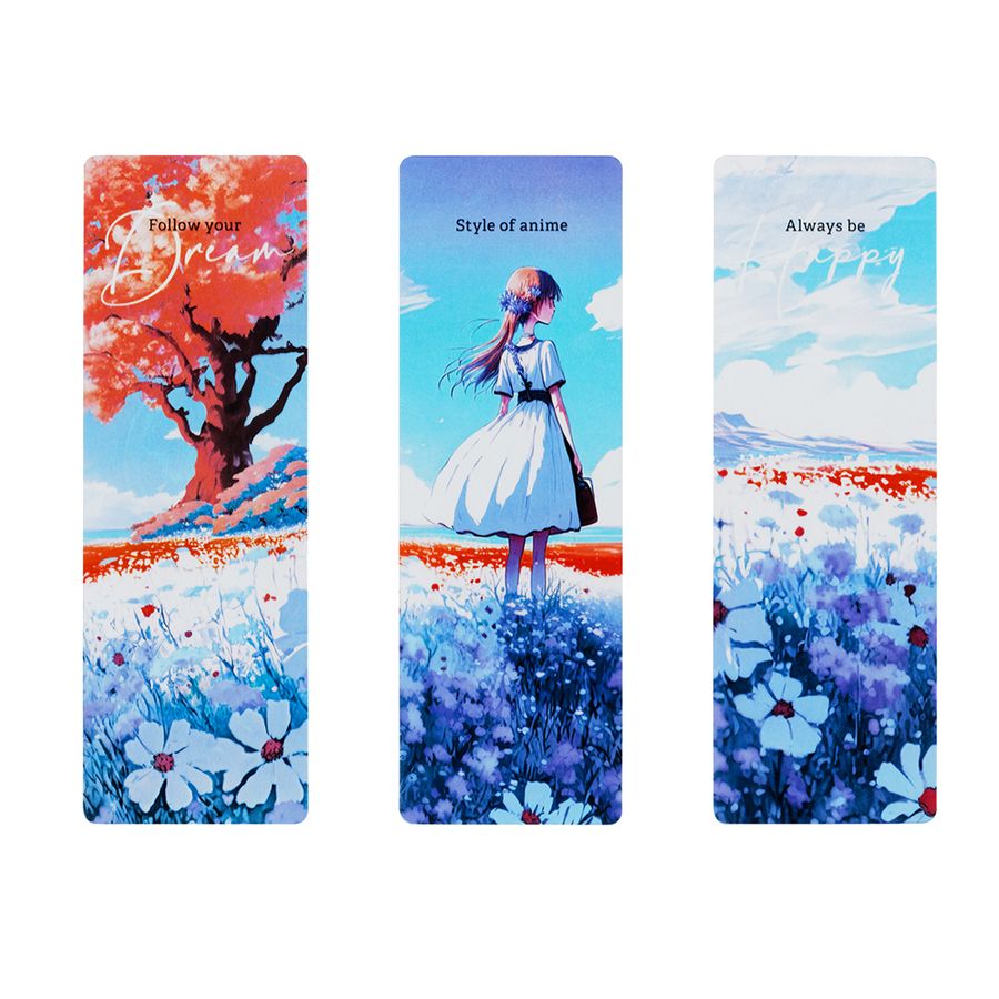 Закладка - вкладыш Blooming dream аниме набор 3шт