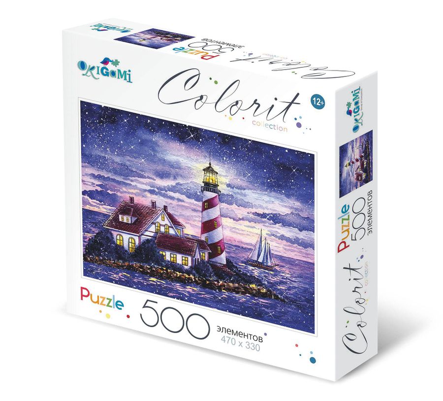 Пазлы 500 элементов Colorit Collection Дом с маяком ORIGAMI 07894