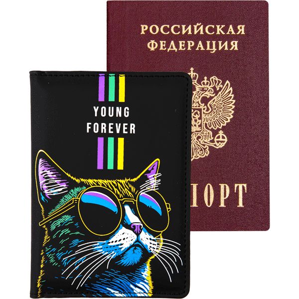 Обложка для паспорта кож.зам Young Forever deVENTE 1030410